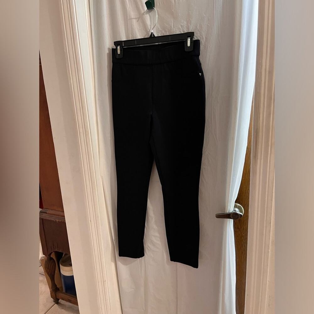 Spanx black the perfect pant ponte knit slim straight ankle size s